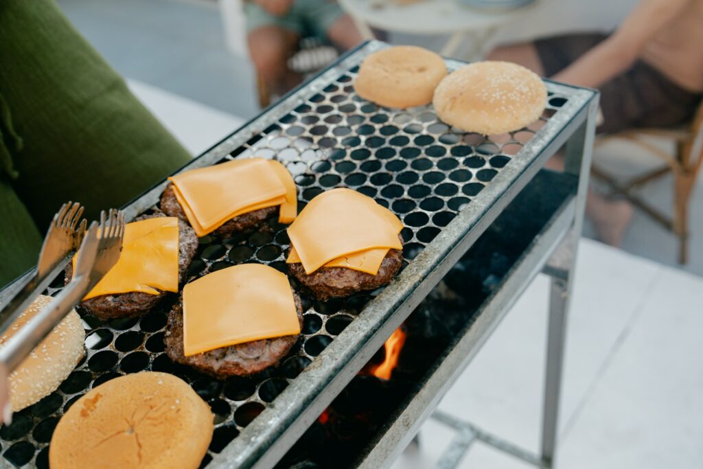 homemade burger
